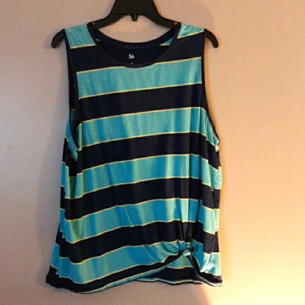 So sleeveless tank blue xxl